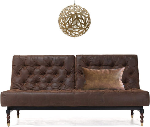Kdays Thick Brown Faux Leather Lumbar Pillow Cover Cognac Leather Decorative Throw Pillow Case Farmhouse Rectangular Sofa Couch Cushion Covers Modern Minimalist Vegan Pillow Cover 12x20 Inches