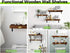 Wall Mounted Floating Shelves Rustic Solid Wood Shelves for Wall16 Inch Set of 2 Farmhouse Wide Wooden Hanging Wall Shelves for Bedroom Living Room Bathroom Farmhouse Kitchen Brown 16 x 5.5''