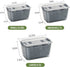 Fresh Produce Saver Container Mesh Sieve Storage Organizer Filter Basket Fresh Vegetable Fruit Draining Crisp Keep Vegetables Fresh Easy to Clean (Grey-1.7 L)