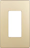 ENERLITES Elite Series Screwless Decorator Wall Plate Child Safe Outlet Cover, Gloss Finish, Size 1-Gang 4.68" H x 2.93" L, Unbreakable Polycarbonate Thermoplastic, SI8831-GD, Gold