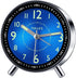 Analog Alarm Clock Battery Operated for Bedrooms Adults Kids Teens Bedside Non Ticking Alarm Clocks Metal No Snooze (Blue)