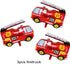Fire Truck Party Supplies - Fireman Happy Birthday Banner, Paper Pom Pom Tissue Tassels, Firefighter Birthday Balloon