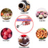 Mini Cookie Scoop, Cookie Dough Scoop, 2 Teaspoons/ 10 ML, 2/3 Tablespoons Spring-Loaded Scoop, Red, 18/8 Stainless Steel, Comfortable Grip