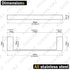 RANDOM 12-inch Bath Towel bar Bathroom Hardware Accessories Kitchen Nordic Minimalist Single-bar Stainless Steel Towel Rack Modern Hotel Style Wall-Mounted Mirror Chrome 96009-2-12C