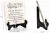 LukieJac Sympathy Gifts for Loss of Loved One In Memory of Mother Father Plaque with Wooden Stand Bereavement/Condolences/Grief Gifts-Funeral Decor Sign Sorry for Your Loss Remembrance-Poem(3 Options)