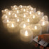 Topstone Remote Control Led Tea Lights with Warm White Flickering Bulb ,12 Pack Timing Electric Candles ,Long Lasting CR2450 Battery Powered Candles, for Festival Decoration and Wedding