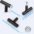 KNOBWELL 10 Pack Solid Stainless Steel Kitchen Cabinet Knobs Matte Black Finish, Single Hole 2 Inch, Black Kitchen Cabinet Knobs Bathroom Cabinet Pulls