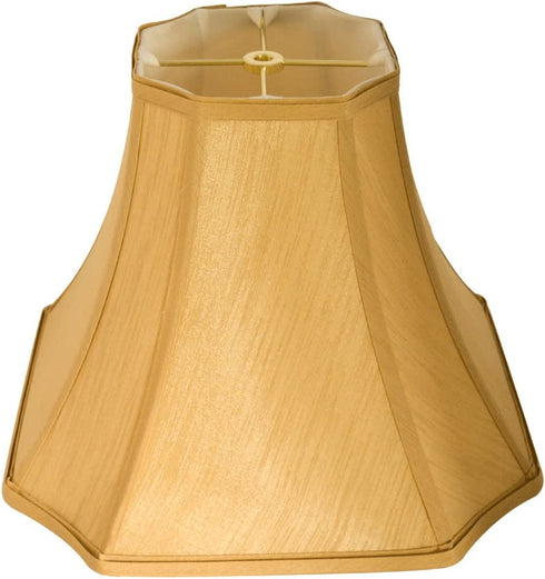 Tootoo Star Antique Octagonal Royal Bell Lamp Shade for Floor Lampshade and Table Lamp,(6.3x6.3)x(13x13)x10.8",Antique Gold