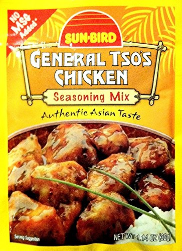 Sunbird General Tso's Chicken Seasoning Mix, 1.14 Ounce Packet (Pack of 4)