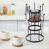 Coffee Mug Holder, Auledio 3 Tier Mug Tree Stand for Counter, Metal Tea Cup Rack Holder Tabletop Mug display Rack, Holds 15 Mugs, Black
