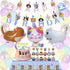 63Pcs Cat Party Decorations Cat Happy Birthday and MEOW Cat Face Banner Cat Cake Toppers Walking Cat Balloons for Pets, Cat Lover, Kids Cat Theme Birthday Party