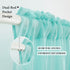 MIULEE Turquoise Blue Linen Textured Sheer Curtain for Bedroom Living Room Semi Transparent Farmhouse Window Net Panels for Kids Nursery 2 Pieces W 54 x L 84 inches Long