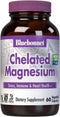 Bluebonnet Nutrition Albion Chelated Magnesium Vegetable Capsule, 200 mg, Stress Relief, Vegan, Non GMO, Gluten Free, Soy Free, Milk Free, Kosher, 60 Vegetable Capsule, 1 Month Supply