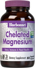 Bluebonnet Nutrition Albion Chelated Magnesium Vegetable Capsule, 200 mg, Stress Relief, Vegan, Non GMO, Gluten Free, Soy Free, Milk Free, Kosher, 60 Vegetable Capsule, 1 Month Supply
