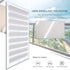 LUCKUP Horizontal Window Shade Blind Zebra Dual Roller Blinds Day and Night Blinds Curtains?Easy to Install 35.4" x 90" Grey