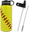 Urbanifi Water Bottle Baseball Softball Tumbler 32 oz Gift for Mom Men Flask Sports Travel Waterbottle, Stainless Steel, Vacuum Insulated, Water Cold for 24, Hot for 12 Hours
