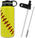 Urbanifi Water Bottle Baseball Softball Tumbler 32 oz Gift for Mom Men Flask Sports Travel Waterbottle, Stainless Steel, Vacuum Insulated, Water Cold for 24, Hot for 12 Hours