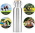 Stainless Steel Bottle Outdoor Portable Water Cup Drink Bottle Travel Mug(750ml)