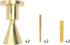 Gold Hooks for Wall Set of 2 Decorative Wall Hooks Brass Metal Modern Entryway Hooks Bathroom Towel Hooks - Hanging Simple Wall Mounted Coat Hook