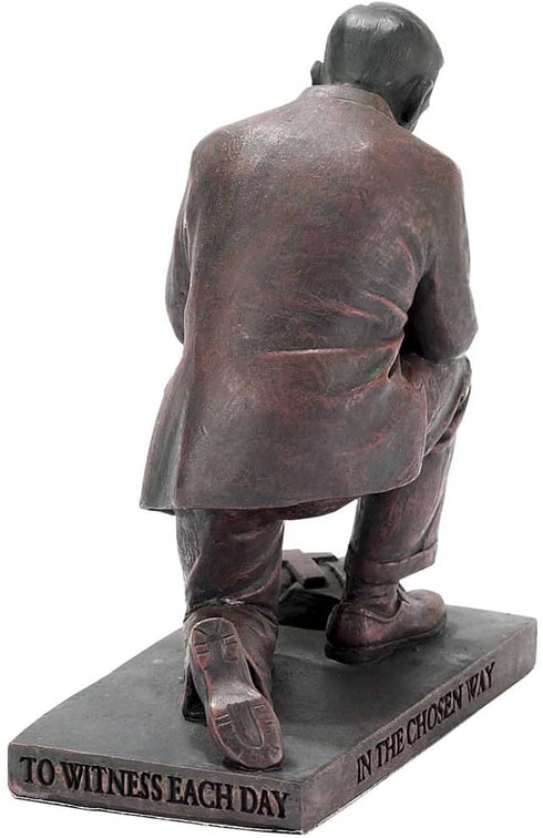 Dicksons Lead Your Flock Praying Pastor 5 inch Bronze Resin Stone Table Top Figurine
