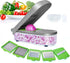 LHS Vegetable Chopper, Pro Onion Chopper Slicer Dicer Cutter - Cheese & Veggie Chopper - Food Chopper Dicer with 5 Blades (Gray?