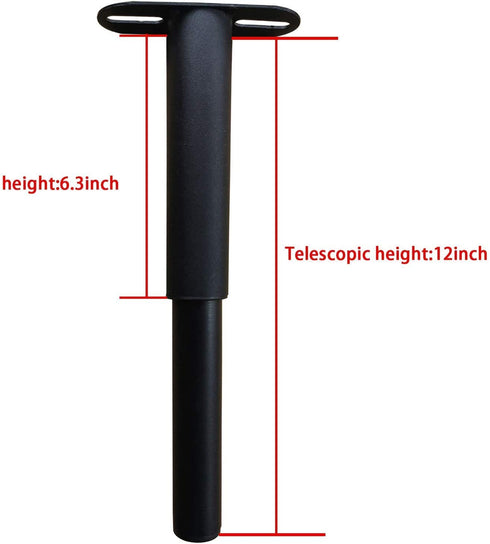 Adjustable Legs/Bed and Sofa Furniture Cabinet Foot Legs feet Support Heavy Duty Easy Install Bed Center Frame Slat Support Leg?1pcs? (1, 6.3"-12")