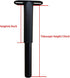 Adjustable Legs/Bed and Sofa Furniture Cabinet Foot Legs feet Support Heavy Duty Easy Install Bed Center Frame Slat Support Leg?1pcs? (1, 6.3"-12")