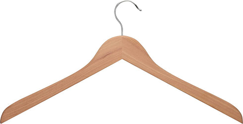 Honey-Can-Do Cedar Wooden Shirt Hangers, 10-Pack HNG-09053 Natural