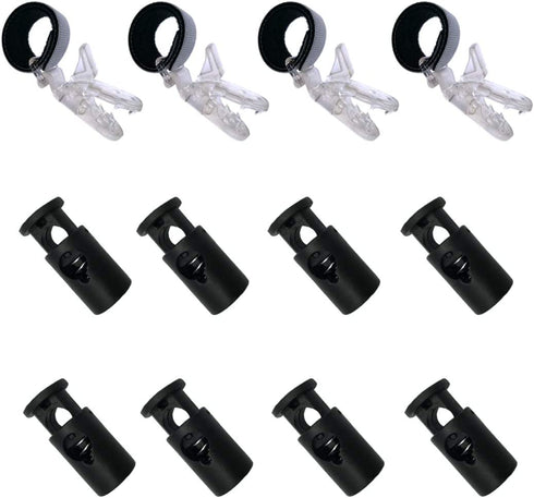 Garden Flag Rubber Stoppers and Tiger Anti-Wind Clips Accessories for Garden Flag Stand-Holder-Pole Keep Your Flags from Flying Away in High Winds (4 Pack)