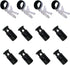Garden Flag Rubber Stoppers and Tiger Anti-Wind Clips Accessories for Garden Flag Stand-Holder-Pole Keep Your Flags from Flying Away in High Winds (4 Pack)