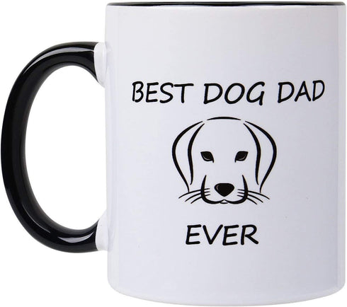 Best Dog Mom/Dad Ever Set of 2 -Perfect Dog Lover Gifts Pet Owner for women men,dog mom and dad coffee mugs