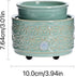ASAWASA Wax Melt Warmer Ceramic Electric ,Candle Wax Warmer Burner for Scented Wax,Candle Melter and Scentsy Warmer for Aromatherapy Spa Home Office(Cyan Hexagon Pattern)