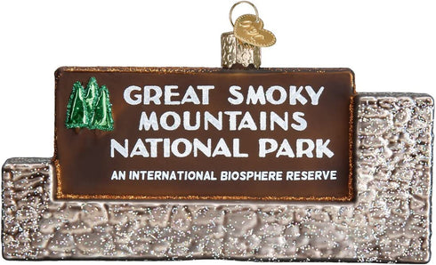 Old World Christmas Ornaments: State Parks Glass Blown Ornaments for Christmas Tree, Great Smokey