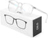 CNLO Blue light blocking Glasses,Computer Glasses,Radiation protection Gaming Glasses,For UV Protection, Anti Eyestrain,Lightweight Frame Eyewear,Men/Women (Crystal)
