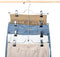 HOUSE DAY Skirt Hangers 4 Tier Shorts Hangers with Clips,6 Pack Space Saving Pants Hangers,Multi Slack Skirt Hanger Metal Trouser Clip Hangers for Slack,Trouser,Jeans,Towels