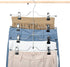 HOUSE DAY Skirt Hangers 4 Tier Shorts Hangers with Clips,6 Pack Space Saving Pants Hangers,Multi Slack Skirt Hanger Metal Trouser Clip Hangers for Slack,Trouser,Jeans,Towels