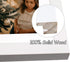 Golden State Art, 7x14 White Photo Wood Collage Frame with Mat displays (3) 4"x6" Pictures (Wood - White with White Mat)