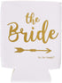 Bride Tribe Bachelorette Party Skinny Can Sleeves - Insulated Neoprene Drink Holders, Fit Slim Spiked Hard Seltzer Beer Cans Bridal Shower Decorations, Supplies, Favors (Navy Blue)