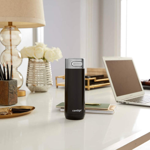 Contigo Luxe AUTOSEAL Vacuum-Insulated Travel Mug | Spill-Proof Coffee Mug with Stainless Steel THERMALOCK Double-Wall Insulation, 16 oz., Monaco