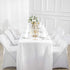 2pack 60x102 Inch White Rectangular Tablecloth in Polyester Fabric for Wedding/Banquet/Restaurant/Parties