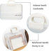 Lemical Portable Plastic Transparent File Boxes with Handle A4 Large Capacity Heavy Duty File Boxes Plastic Transparent Paper Storage Boxes Portable Documents Case Storage Boxes File Organizer Boxes