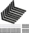 WINKER Corner Brace 16Pcs Shelf Bracket Heavy Duty Matte Black Steel L WINKER Corner Brace, Decorative Joint Angle Bracket for Shelf 5 InchX3 Inch Shelves Wall Hanging Bracket with Screws(16PCS))