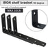 WINKER Corner Brace 16Pcs Shelf Bracket Heavy Duty Matte Black Steel L WINKER Corner Brace, Decorative Joint Angle Bracket for Shelf 5 InchX3 Inch Shelves Wall Hanging Bracket with Screws(16PCS))