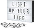 Eutuxia Cinematic Light Box with Letters - LED Light Box, Room Decor Sign, Marquee Light Up Sign - Personalized A4 White LED Letter Box with Light Up Letters (2 PK)