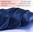 Ravmix 100% Silk Pillowcase for Hair and Skin, Both Sides 21Momme Mulberry Silk Pillow Case with Hidden Zipper Standard Size 20×26inches, 1PCS, Navy Blue