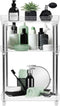 Sorbus 3-Tier Organizer Shelf Stand, Clear Storage Tray Caddy for Cosmetics, Bathroom/Kitchen Supplies,Toiletries, Counter, Vanity, Desk, Under Sink Organization