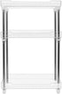Sorbus 3-Tier Organizer Shelf Stand, Clear Storage Tray Caddy for Cosmetics, Bathroom/Kitchen Supplies,Toiletries, Counter, Vanity, Desk, Under Sink Organization