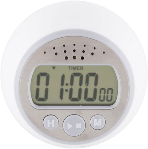 Taylor Precision Products Digital Timer Counts Up and Down for School, Learning, Projects, and Kitchen Tasks, Super Loud Digital Timer, Gray