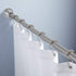 Amazer Chrome Shower Curtain Rod 42-72 inches Adjustable Shower Rod Tension Spring Curtain Rod No Drill for Bathroom Bedroom Study Window Closet Doorway, Chrome