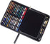 48 Fountain Pen Case PU Leather, Rollerball Pen Display Holder Bag, Pouch Large Capacity for your Collection - Black